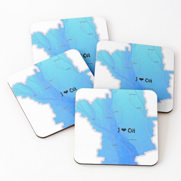 Item preview, Olt County Map, România 2 designed and sold by maptheclouds.