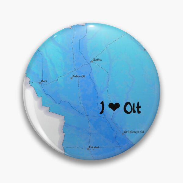 Item preview, Olt County Map, România 2 designed and sold by maptheclouds.