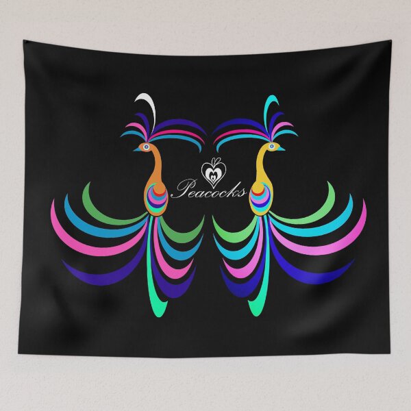 Item preview, Colorful peacocks  designed and sold by Shirley cute art .