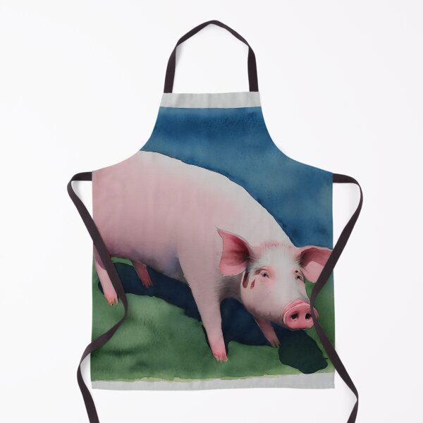 Artikelvorschau, Pig highly detailed watercolor painting entworfen und verkauft von DrawItOnce.