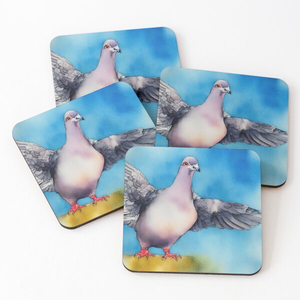 Item preview, Pigeon highly detailed watercolor painting designed and sold by DrawItOnce.
