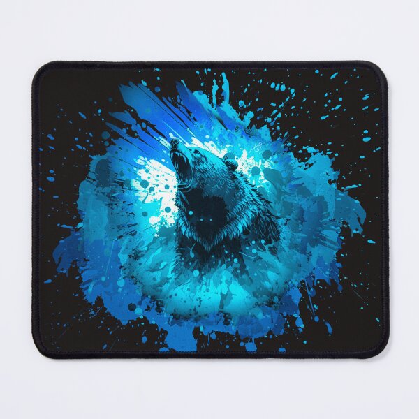 Item preview, Bear Attack Spray Art (Blue) designed and sold by DreadX3.