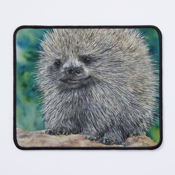 Artikelvorschau, Porcupine highly detailed watercolor painting entworfen und verkauft von DrawItOnce.