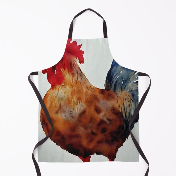 Artikelvorschau, Rooster highly detailed watercolor painting entworfen und verkauft von DrawItOnce.