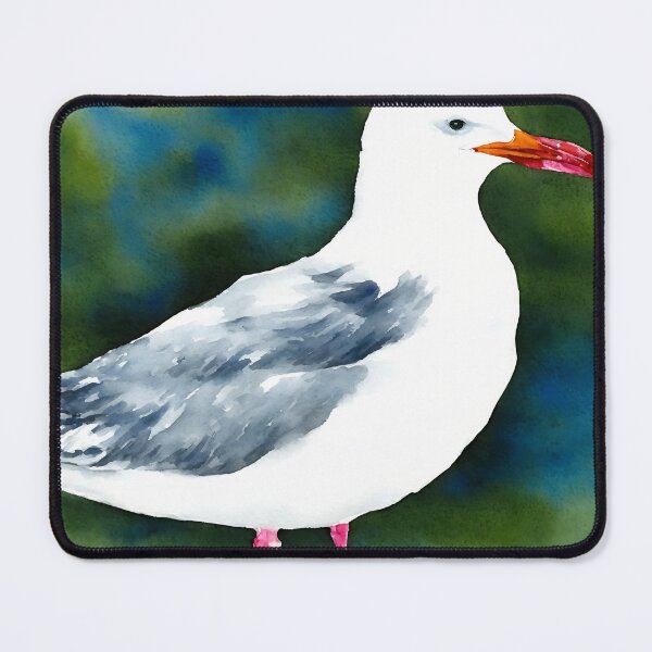 Artikelvorschau, Seagull highly detailed watercolor painting entworfen und verkauft von DrawItOnce.