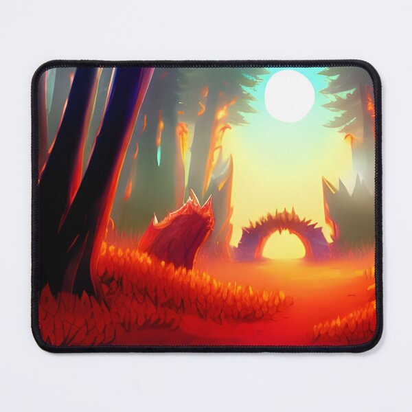 Item preview, Red Forest, watercolor, Ai Generated Art  designed and sold by ACC .