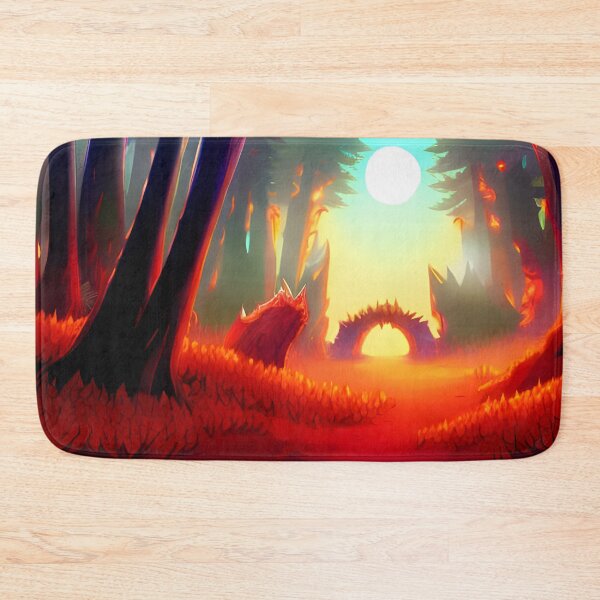 Item preview, Red Forest, watercolor, Ai Generated Art  designed and sold by ACC .