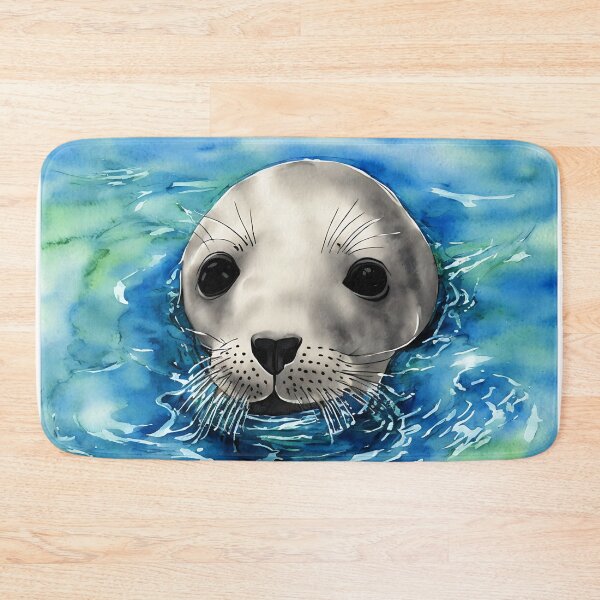 Artikelvorschau, Seal highly detailed watercolor painting entworfen und verkauft von DrawItOnce.