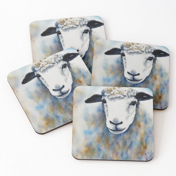 Item preview, Sheep highly detailed watercolor painting designed and sold by DrawItOnce.