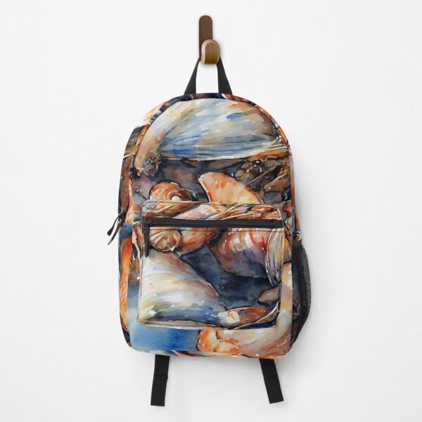 Item preview, Shellfish highly detailed watercolor painting designed and sold by DrawItOnce.