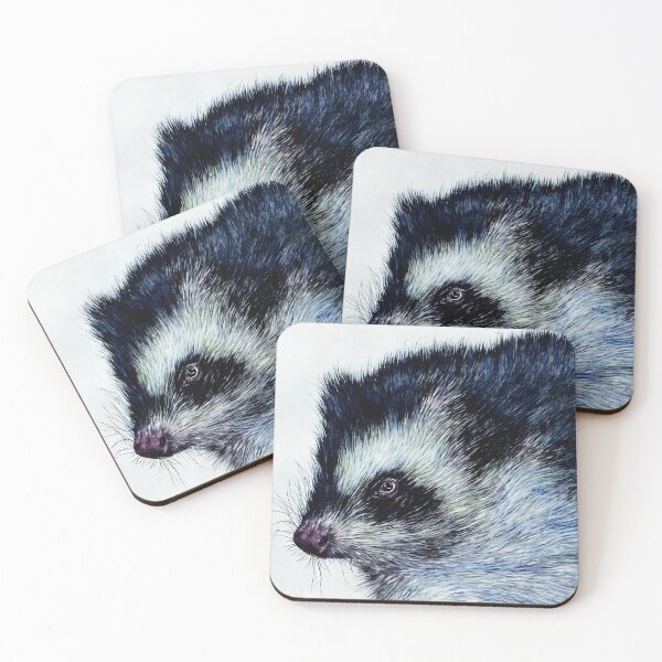 Item preview, Skunk highly detailed watercolor painting designed and sold by DrawItOnce.