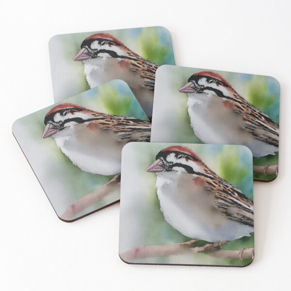 Item preview, Sparrow highly detailed watercolor painting designed and sold by DrawItOnce.