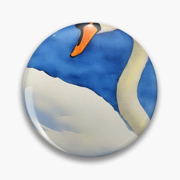 Artikelvorschau, Swan highly detailed watercolor painting entworfen und verkauft von DrawItOnce.