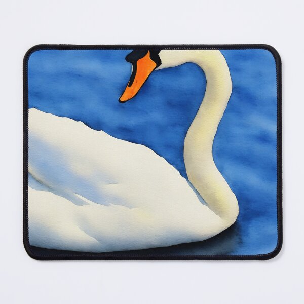 Artikelvorschau, Swan highly detailed watercolor painting entworfen und verkauft von DrawItOnce.
