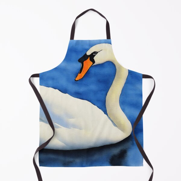 Artikelvorschau, Swan highly detailed watercolor painting entworfen und verkauft von DrawItOnce.