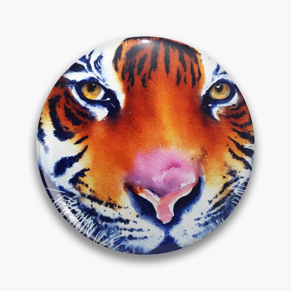 Artikelvorschau, Tiger highly detailed watercolor painting entworfen und verkauft von DrawItOnce.