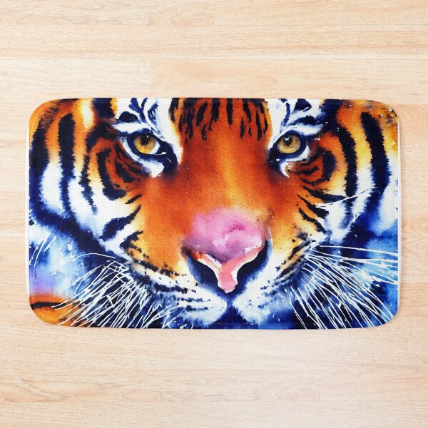 Artikelvorschau, Tiger highly detailed watercolor painting entworfen und verkauft von DrawItOnce.
