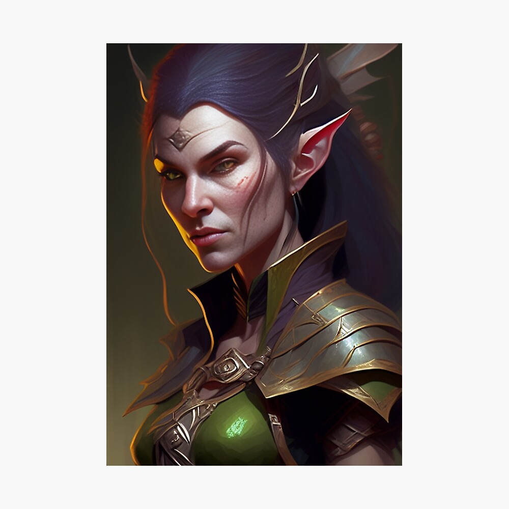 D&D Beautiful Elven Ranger Photographic Print for Sale by