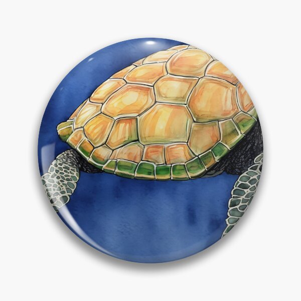 Artikelvorschau, Turtle highly detailed watercolor painting entworfen und verkauft von DrawItOnce.