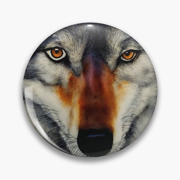 Artikelvorschau, Wolf highly detailed watercolor painting entworfen und verkauft von DrawItOnce.