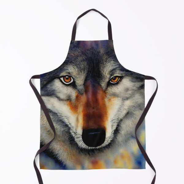 Artikelvorschau, Wolf highly detailed watercolor painting entworfen und verkauft von DrawItOnce.