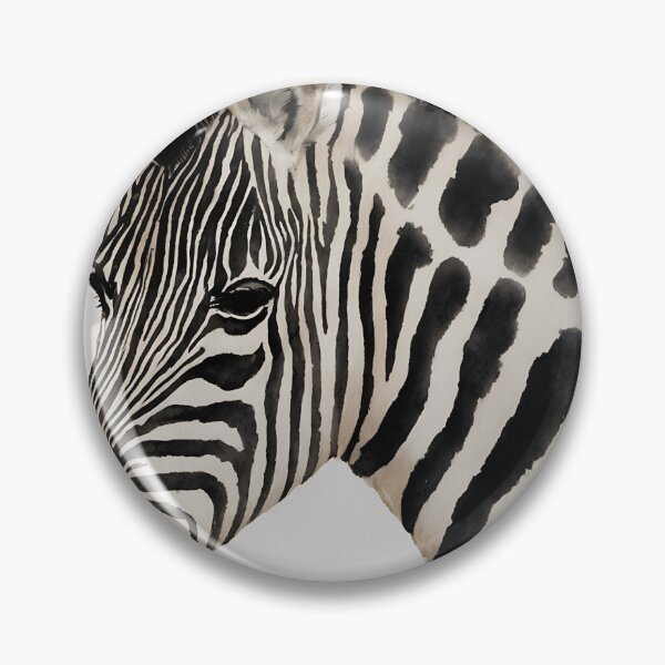 Artikelvorschau, Zebra highly detailed watercolor painting entworfen und verkauft von DrawItOnce.