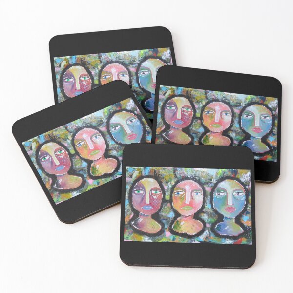 Item preview, Three Heads designed and sold by BeaOutsiderArt.