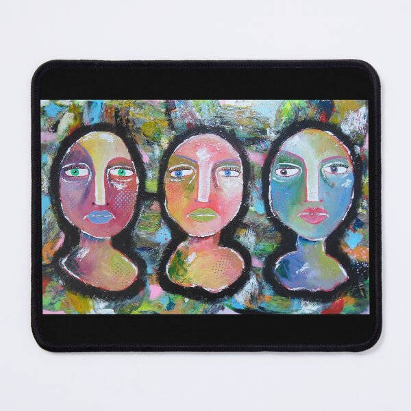 Item preview, Three Heads designed and sold by BeaOutsiderArt.