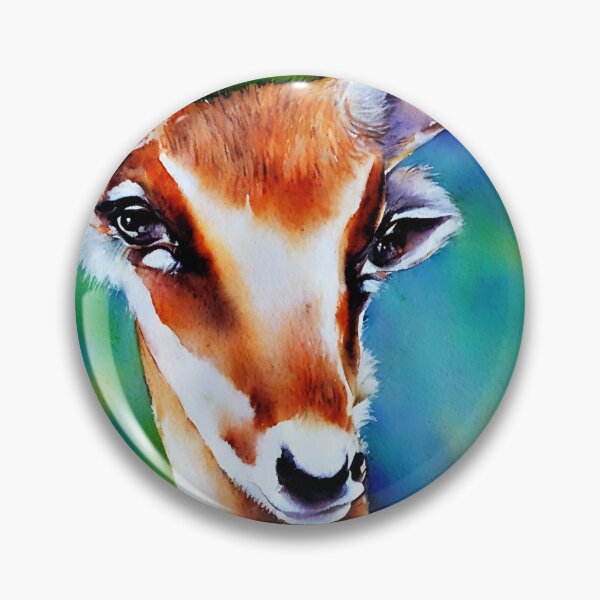 Artikelvorschau, Antelope highly detailed watercolor painting entworfen und verkauft von DrawItOnce.