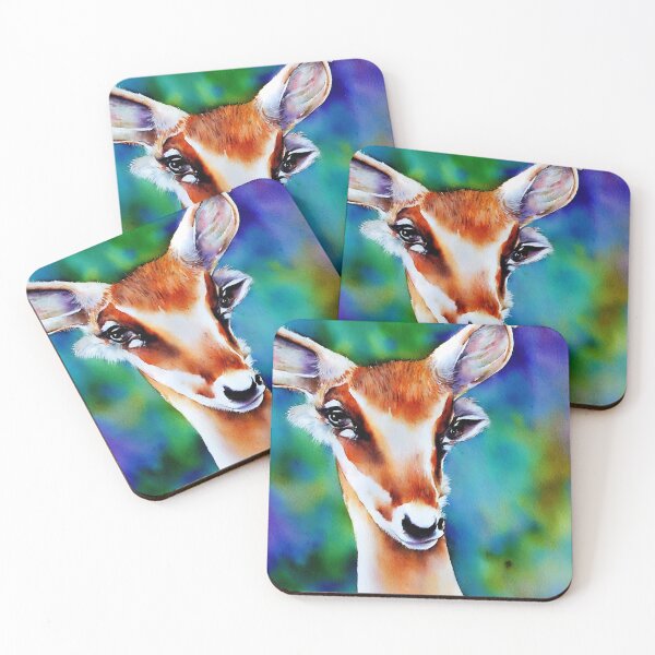 Item preview, Antelope highly detailed watercolor painting designed and sold by DrawItOnce.