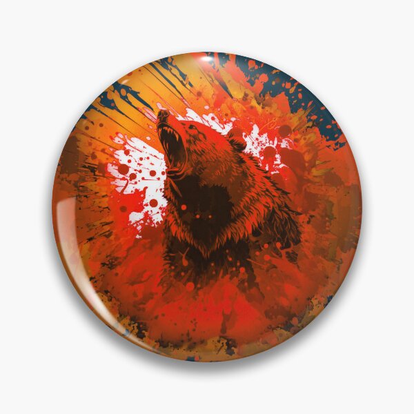 Item preview, Bear Attack Spray Art (Red) designed and sold by DreadX3.