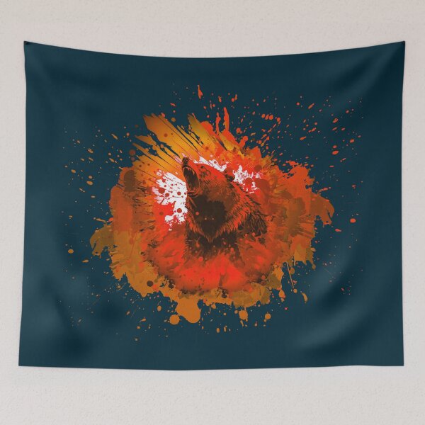 Item preview, Bear Attack Spray Art (Red) designed and sold by DreadX3.