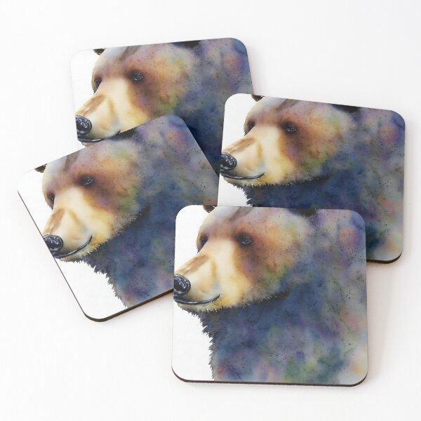 Item preview, Bear highly detailed watercolor painting designed and sold by DrawItOnce.