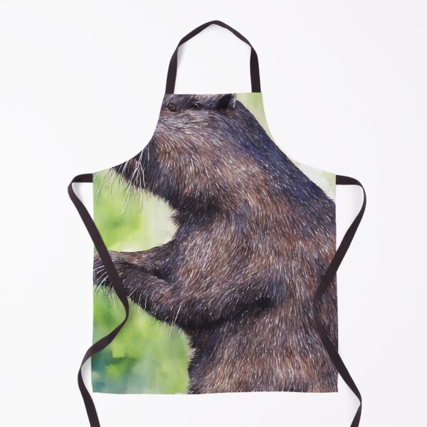 Artikelvorschau, Beaver highly detailed watercolor painting entworfen und verkauft von DrawItOnce.