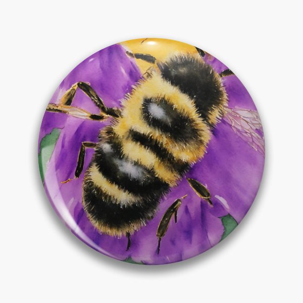 Artikelvorschau, Bee highly detailed watercolor painting entworfen und verkauft von DrawItOnce.
