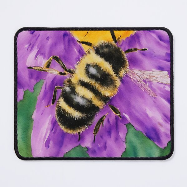 Artikelvorschau, Bee highly detailed watercolor painting entworfen und verkauft von DrawItOnce.