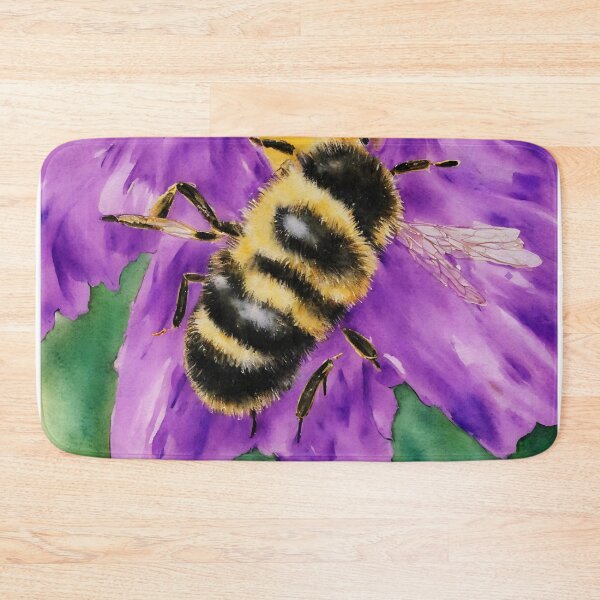 Artikelvorschau, Bee highly detailed watercolor painting entworfen und verkauft von DrawItOnce.