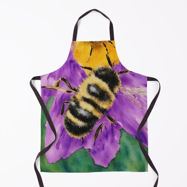 Aperçu de l'œuvre Bee highly detailed watercolor painting créée et vendue par DrawItOnce.