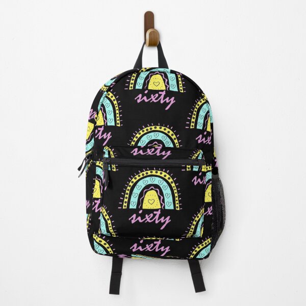 Item preview, Sixty Year Old Sixtieth Birthday Cute Fun Doodle Boho Rainbow designed and sold by LadySaltwater.