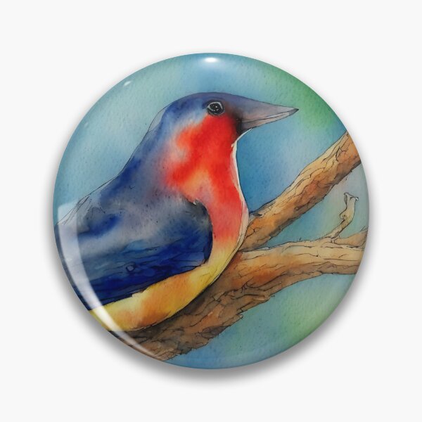 Artikelvorschau, Bird highly detailed watercolor painting entworfen und verkauft von DrawItOnce.