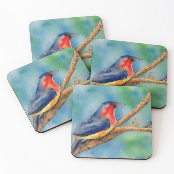 Item preview, Bird highly detailed watercolor painting designed and sold by DrawItOnce.