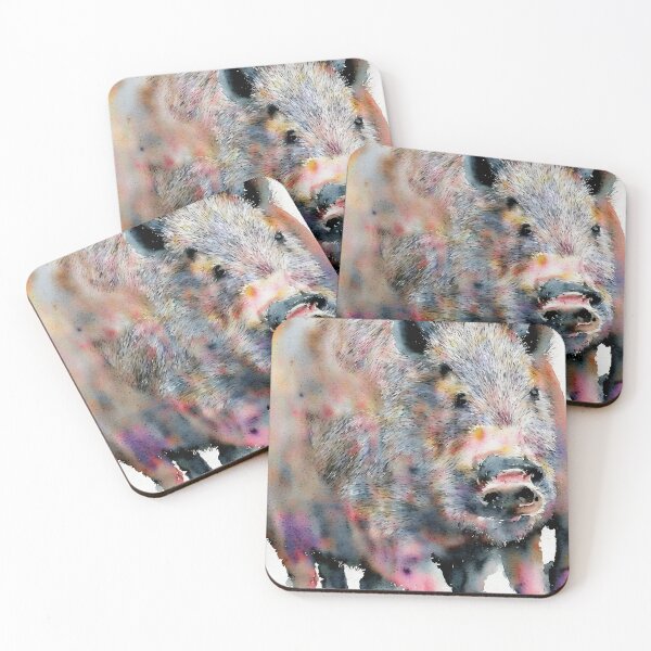 Item preview, Boar highly detailed watercolor painting designed and sold by DrawItOnce.
