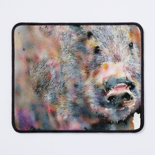 Artikelvorschau, Boar highly detailed watercolor painting entworfen und verkauft von DrawItOnce.