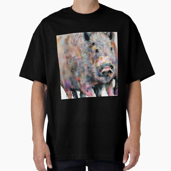 Item preview, Boar highly detailed watercolor painting designed and sold by DrawItOnce.
