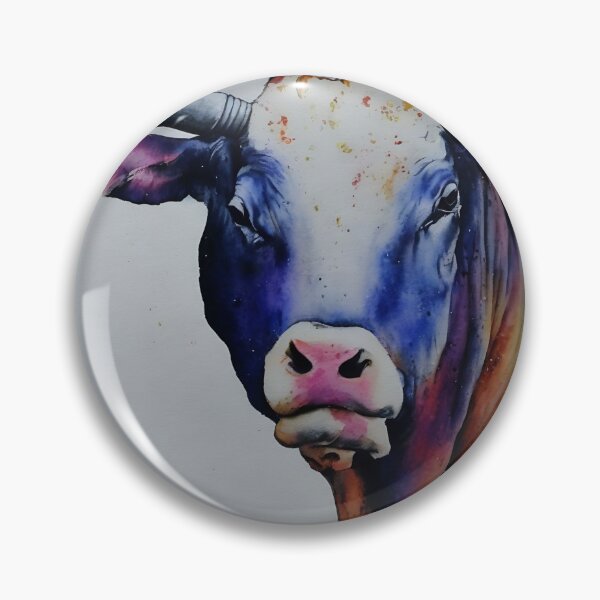 Artikelvorschau, Bull highly detailed watercolor painting entworfen und verkauft von DrawItOnce.