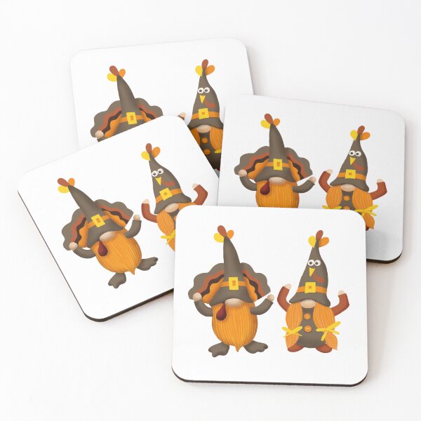 Item preview, thanksgiving turkey twin gnomes  designed and sold by StairheadStore.