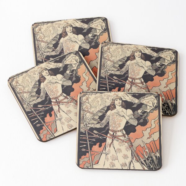 Item preview, Sarah Bernhardt as Joan of Arc vintage theatre ad designed and sold by aapshop.