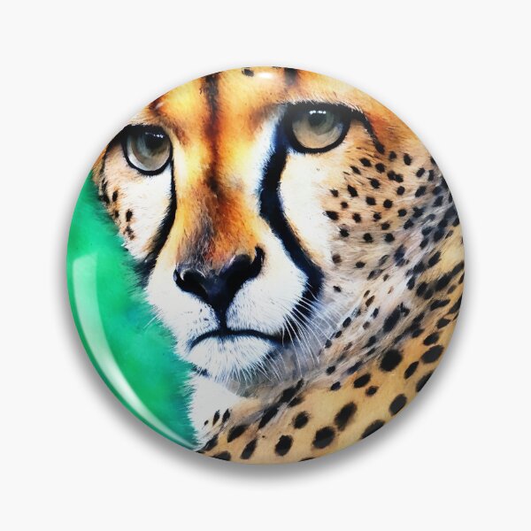 Artikelvorschau, Cheetah highly detailed watercolor painting entworfen und verkauft von DrawItOnce.