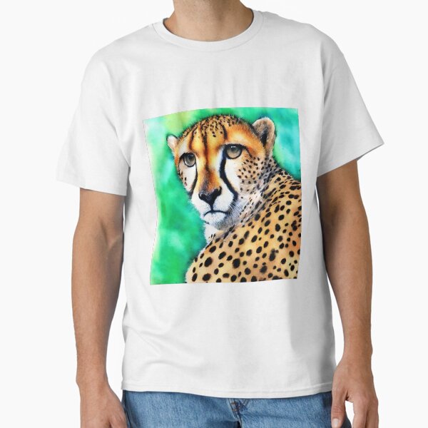 Item preview, Cheetah highly detailed watercolor painting designed and sold by DrawItOnce.