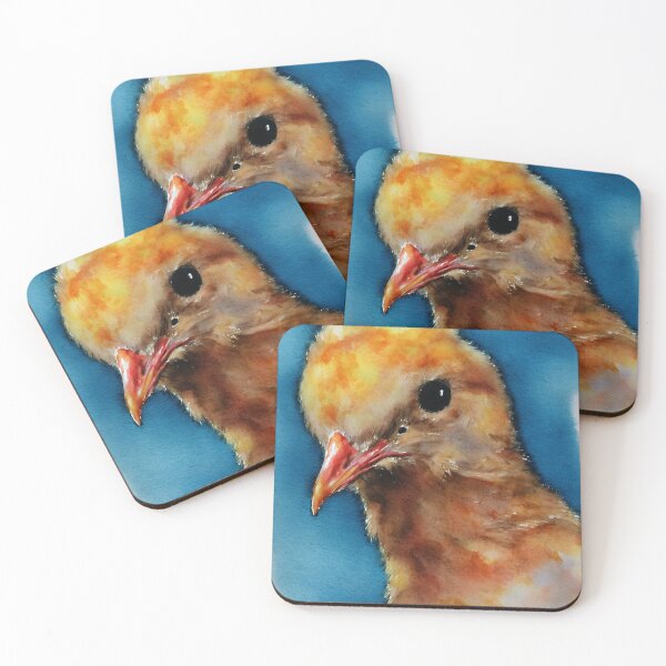 Item preview, Chick highly detailed watercolor painting designed and sold by DrawItOnce.